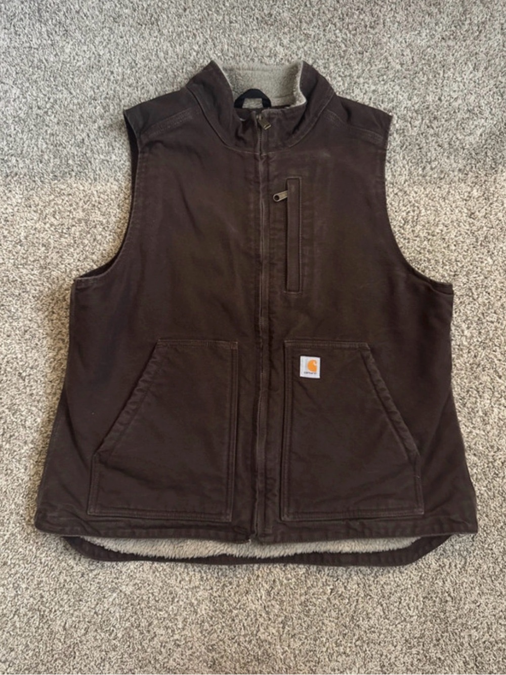 Carhartt Men’s Brown Work Vest